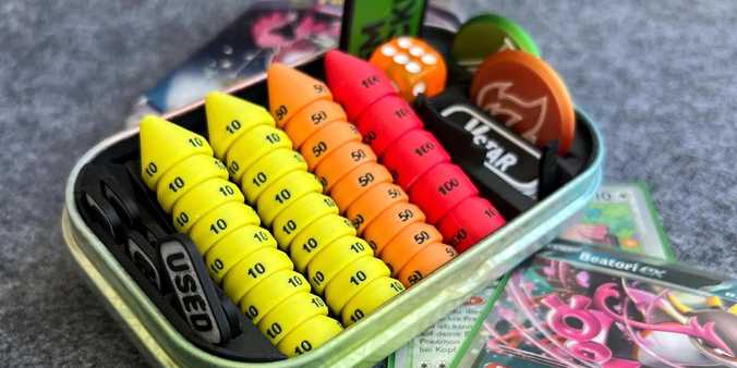 New Pokémon Mini Tin Inlay (with/without Schadensmarker)
